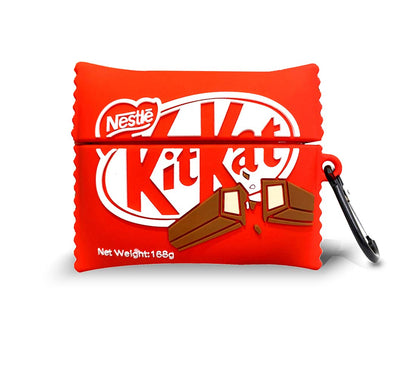 Cute KitKat style airpods pro gen 2 case, fun and protective apple airpods pro cases with a keychain attachment