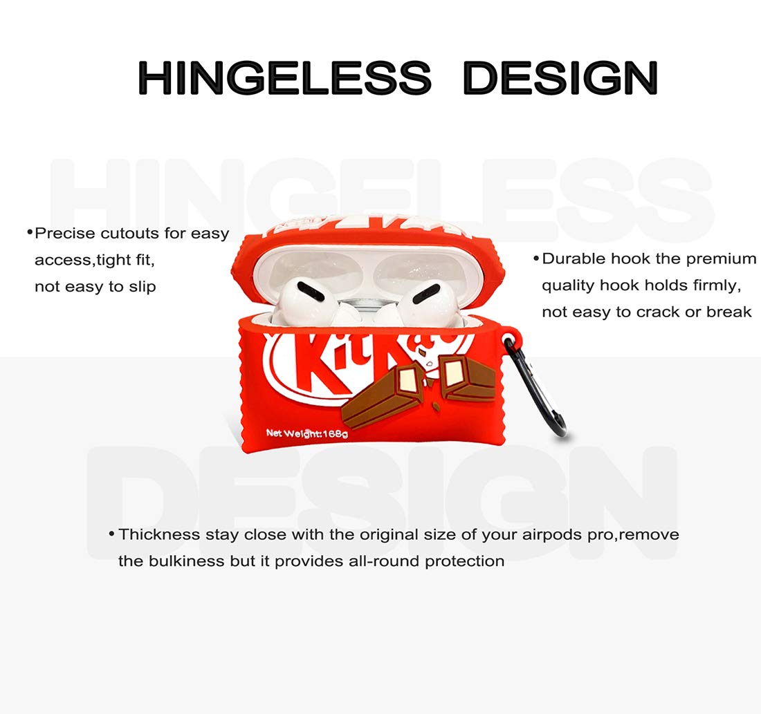 Snack-themed airpods pro 2 case cover,  flexible, drop-proof airpod pro cover with a unique hingeless design