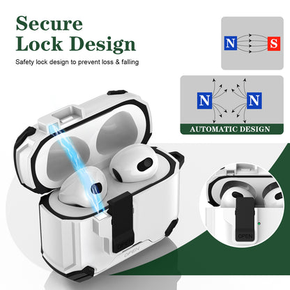 Magnetic safety lock AirPod 4 case  ultra-durable aur premium protection cover