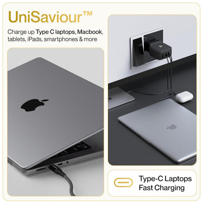 BoostedSpeed technology enables 60% charge in just 30 minutes, perfect Adapter for on-the-go use.