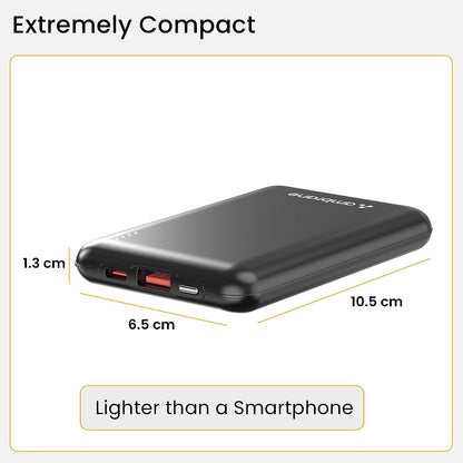 Ultracompact powerbanks  lightweight and smaller than a smartphone for easy portability