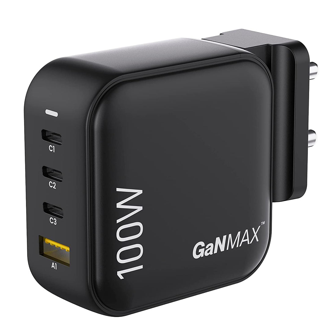 GaNMAX powered 100W charger, top tier iPhone charger, phone charger, and macbook adapter with highspeed charging and compact design