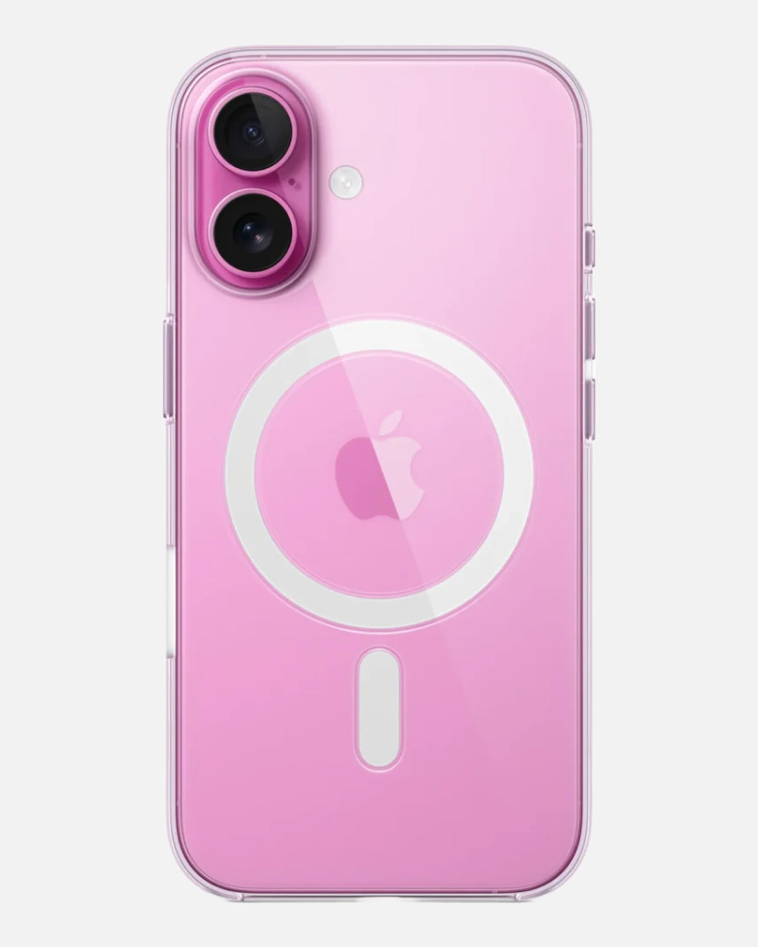 clear pink iPhone case with MagSafe for iphone 16 cover. Slim, durable, and stylish mobile cover