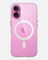 clear pink iPhone case with MagSafe for iphone 16 cover. Slim, durable, and stylish mobile cover