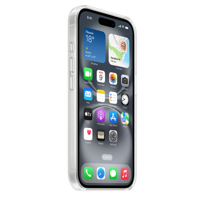 Transparent MagSafe iPhone case for iphone 16 back cover. Ultra thin and precise fit mobile cover 