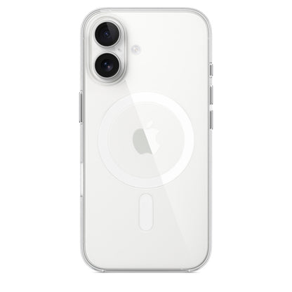 Crystal clear iPhone case with MagSafe for iphone 16 case Minimalist and shockproof mobile cover 