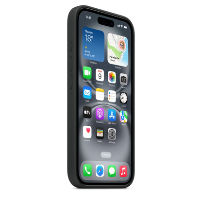Black iPhone case with MagSafe for iphone 16 cases Shockproof and slim mobile cover with precise cutouts