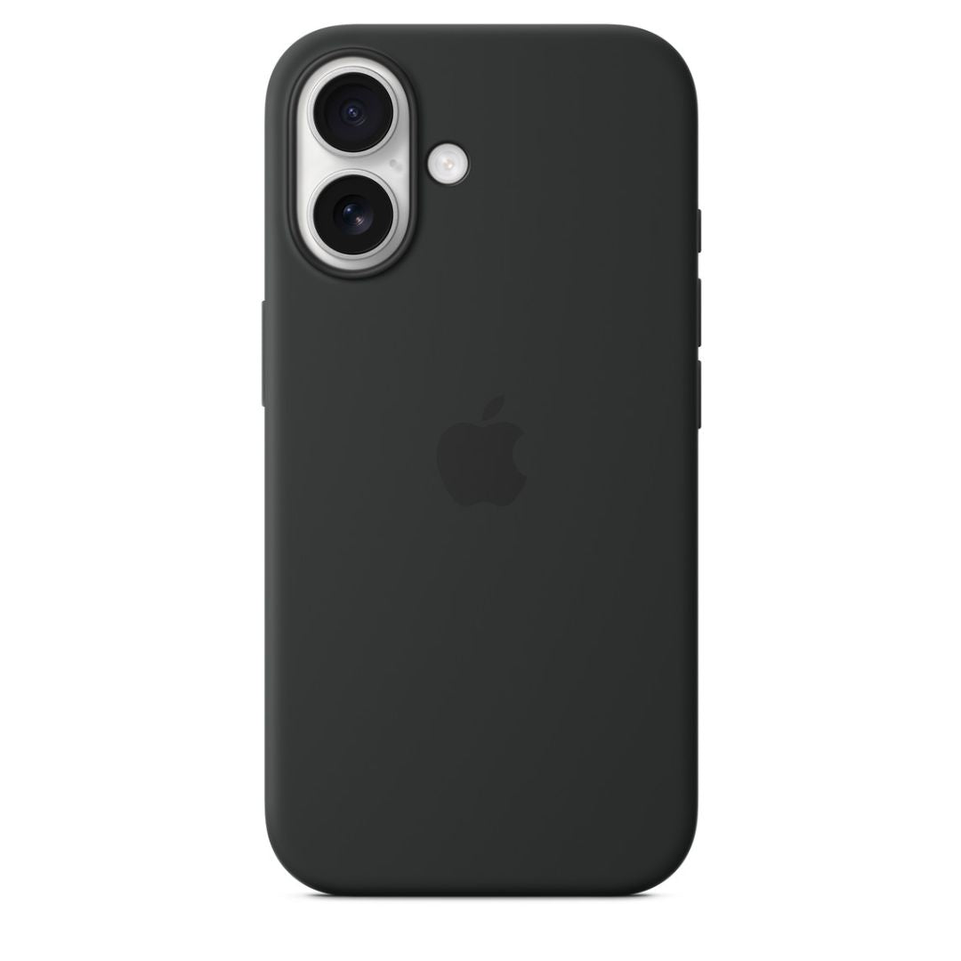 Matte black silicone iPhone case for iphone 16 case. Durable, stylish, and snug fit mobile cover