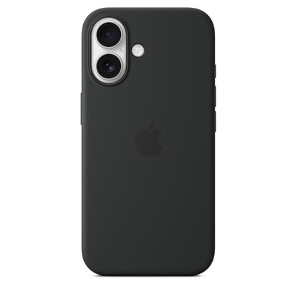  Matte black silicone iPhone case for iphone 16 case. Durable, stylish, and snug fit mobile cover
