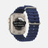  Rugged ocean blue silicone apple watch straps with breathable design  perfect for an active lifestyle.
