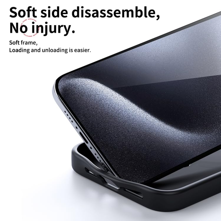 High end carbon fiber iPhone cases, iphone 15 pro max cover providing a strong grip and soft side disassemble, no injury that makes loading and unloading easier 