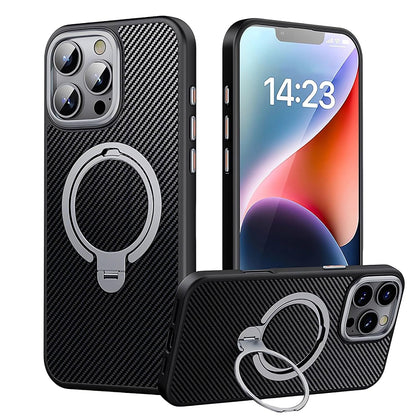 Versatile ring stand iPhone case, iphone 15 pro max cover supporting multiple viewing angles while maintaining a lightweight, stylish look.