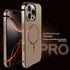 Sleek MagSafe compatible iPhone case, iphone 16 pro max case original titanium finish with a shockproof and scratch resistant hard back design.