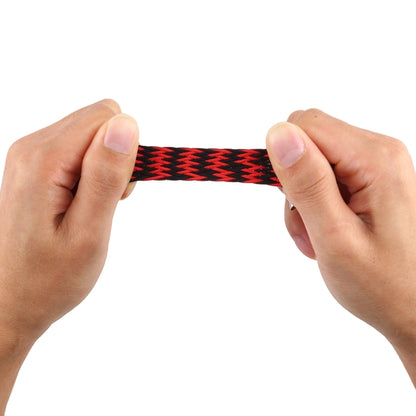Apple Watch Strap | Nylon Braided Single Loop Band 38/40mm(S) - Ripple Black Red