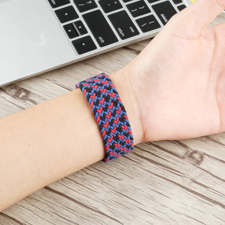 Apple Watch Strap | Nylon Braided Single Loop Band 38/40mm (S) (Camouflage Blue)