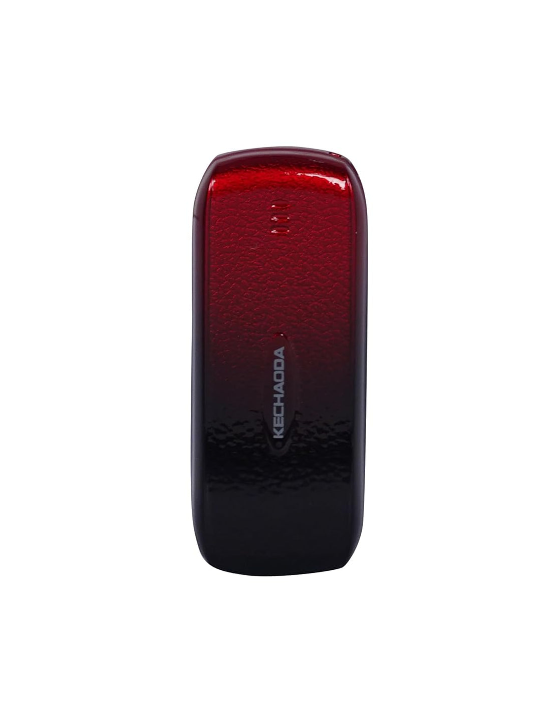 Back view of a compact Kechaoda A26 dual sim mobile phone in a glossy red to black gradient finish.