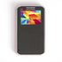 Straight on front view of Kechaoda K33 card style mobile phone with digital screen and minimalist keypad