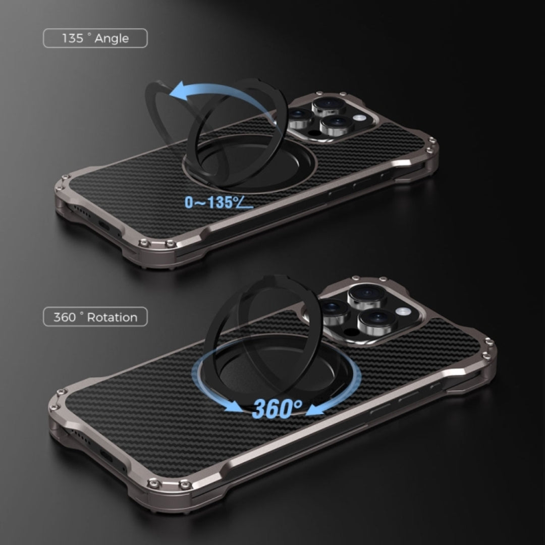  iPhone cover with 360 rotatable ring kickstand and multi angle viewing support for convenience for iphone 15 pro max cover