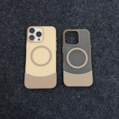 Durable iphone case with flexible TPU frame and protective camera ring, iphone 16 pro case supporting magnetic accessories and full edge defense