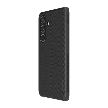 Slim black s24 ultra cases india with vertical ridged texture for added grip