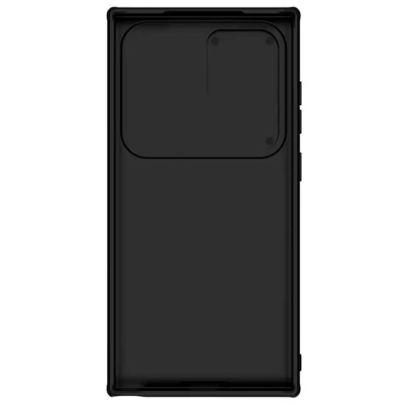 Inside view of the black TPU Samsung cover showing soft material and camera shield integration for s24 ultra cases india 
