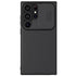  Black textured samsung cover for  S24 Ultra with sliding camera cover for privacy and lens protection