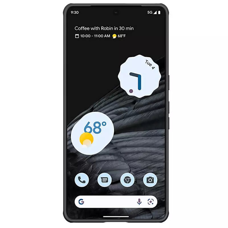 Google Pixel 7 Pro with protective matte black case sleek design with ultimate protection 