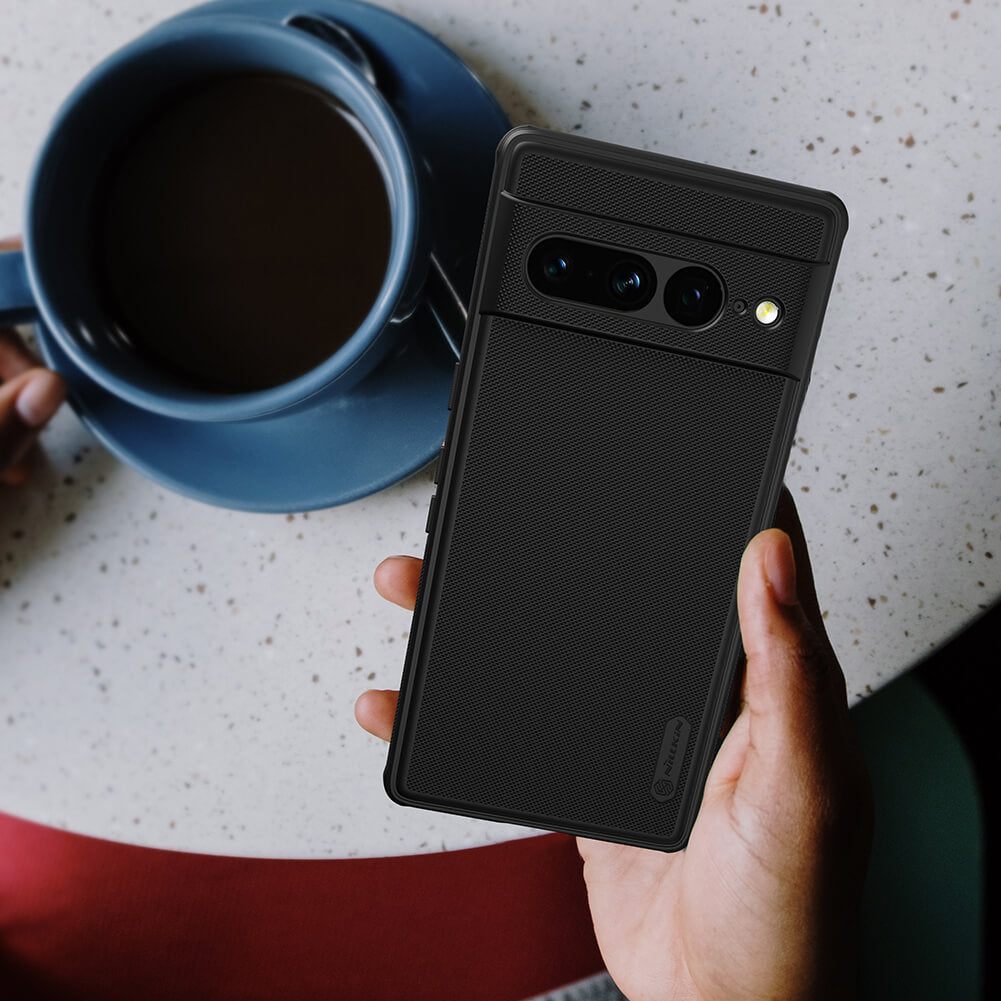 Stylish black mobile covers for Google Pixel 7 Pro case with a minimalist matte design, providing durable protection while maintaining a sleek look.