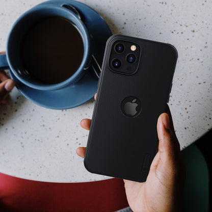  matte black Nillkin iPhone cover for iphone 12 cover stylish and functional mobile case for everyday use.