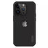 Black matte texture iPhone case for iphone 14 plus cover with visible Apple logo and precise camera cutout slim and durable iPhone cover.