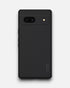 Premium matte black case for google pixel 7a with a textured grip, anti fingerprint coating, and rugged protection.