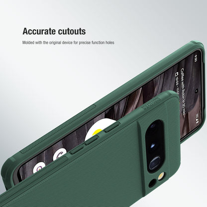 Green Google Pixel 8 Pro case with a rugged, anti fingerprint matte texture, ensuring a comfortable grip and stylish look.