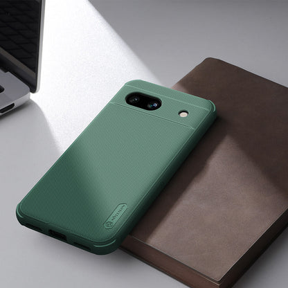 Green Google Pixel 8A mobile cover with a smooth matte finish, perfect for a stylish and protective look.