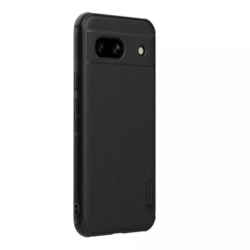 Matte black mobile cover for  Google Pixel 8A cover with precise cutouts. Slim and lightweight, offering superior grip and durability