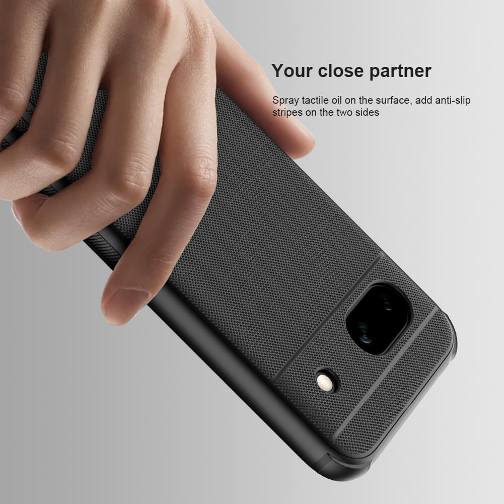 Ergonomic mobile covers  Google Pixel 8A phone case with anti slip textured grip and fingerprint resistant surface