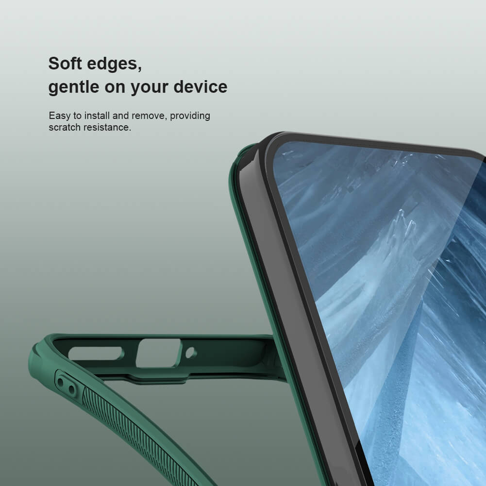 Flexible TPU frame of Google Pixel 9 Pro XL cover, making installation and removal easy while ensuring scratch resistance