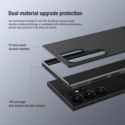 Exploded view of the dual layer structure with a scratch resistant PC back and a soft TPU edge for anti shock protection for s24 ultra cases india