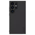  Rear flat view of s24 ultra cases india in black with triple camera cutouts and raised protection lips
