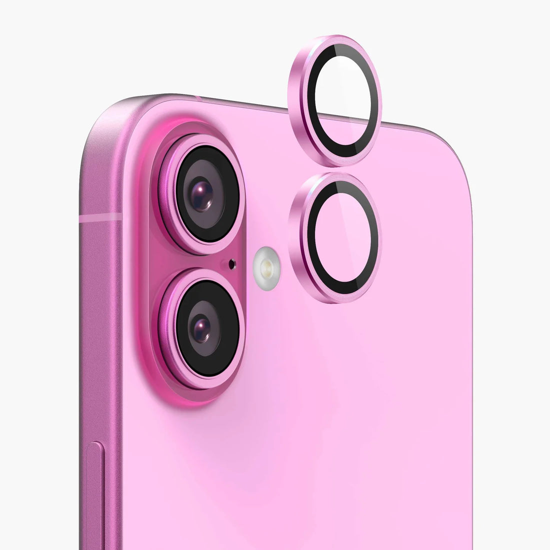 Enhance your iPhone 16 with a stylish pink camera lens for iphone that offers scratch and dust resistance while maintaining a sleek look