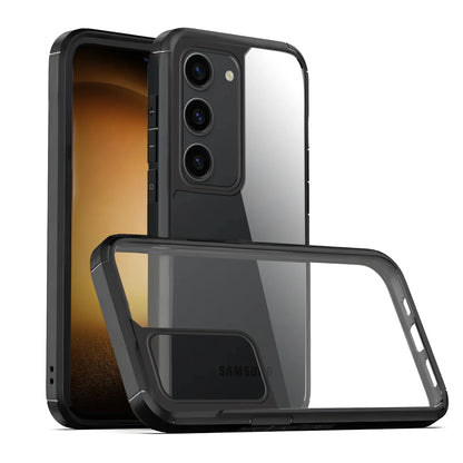  Full body protection case with transparent back and durable frame, compatible with samsung s23 cover.
