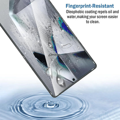 advanced oleophobic coating tempered glass repels water, fingerprints, and smudges for a cleaner screen.