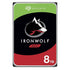 Front view of Seagate IronWolf NAS 8TB hard drive 
