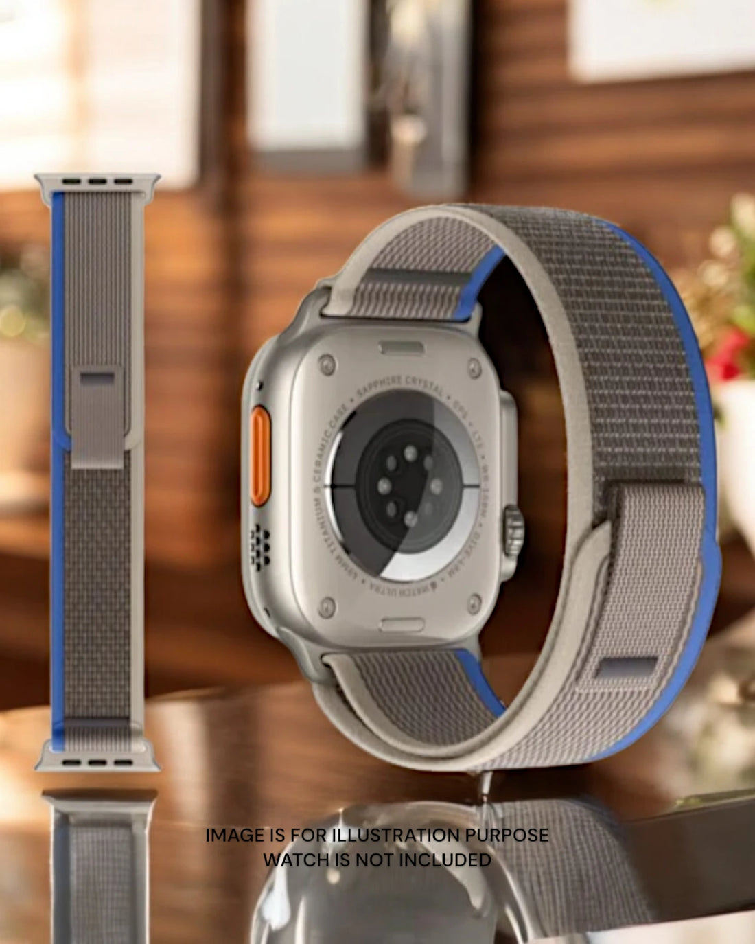 deep grey Lightweight and breathable Trail Loop apple watch straps designed for comfort and style on your Apple Watch.