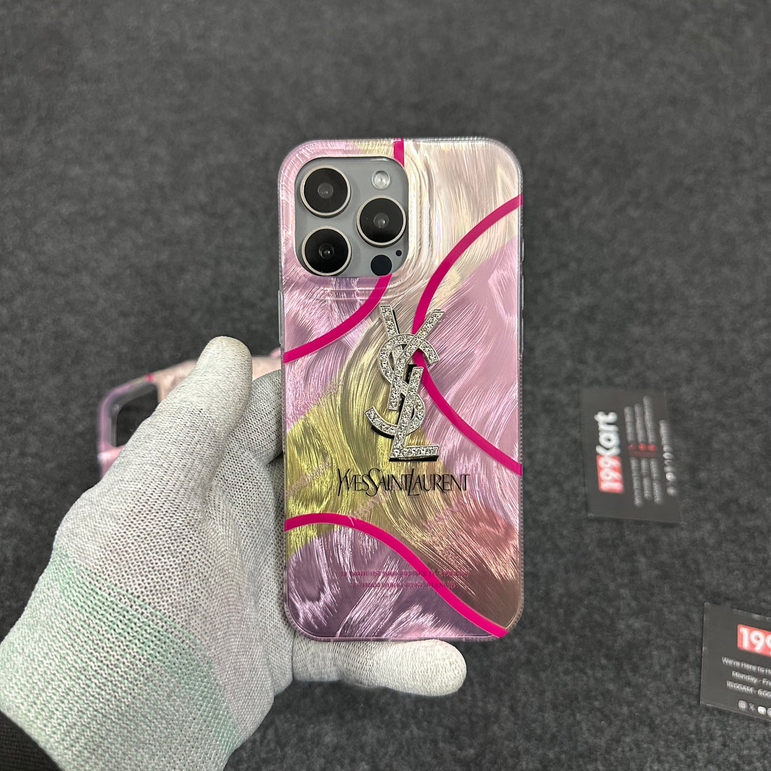 Premium glossy iPhone cover with electroplated edges, iphone 15 covers offering a stylish and durable design for a high end aesthetic.