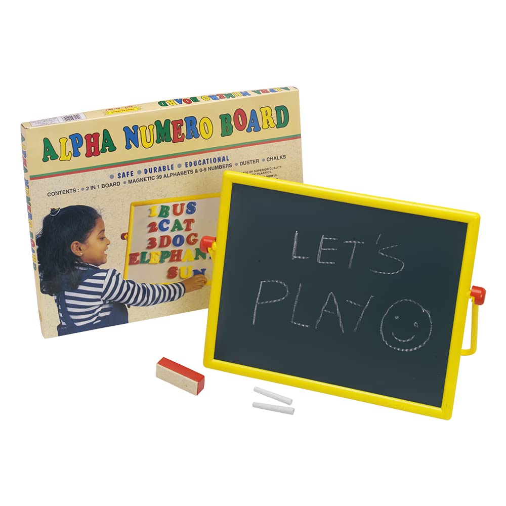 A blackboard that includes a chalkboard surface and a chalk marker lying on the ledge inviting creativity