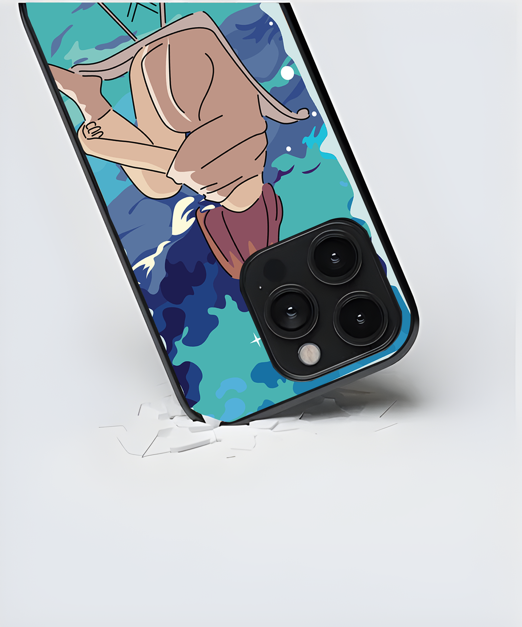 Surreal Face iPhone Case – Artistic Female Aesthetic Back Cover for iPhones