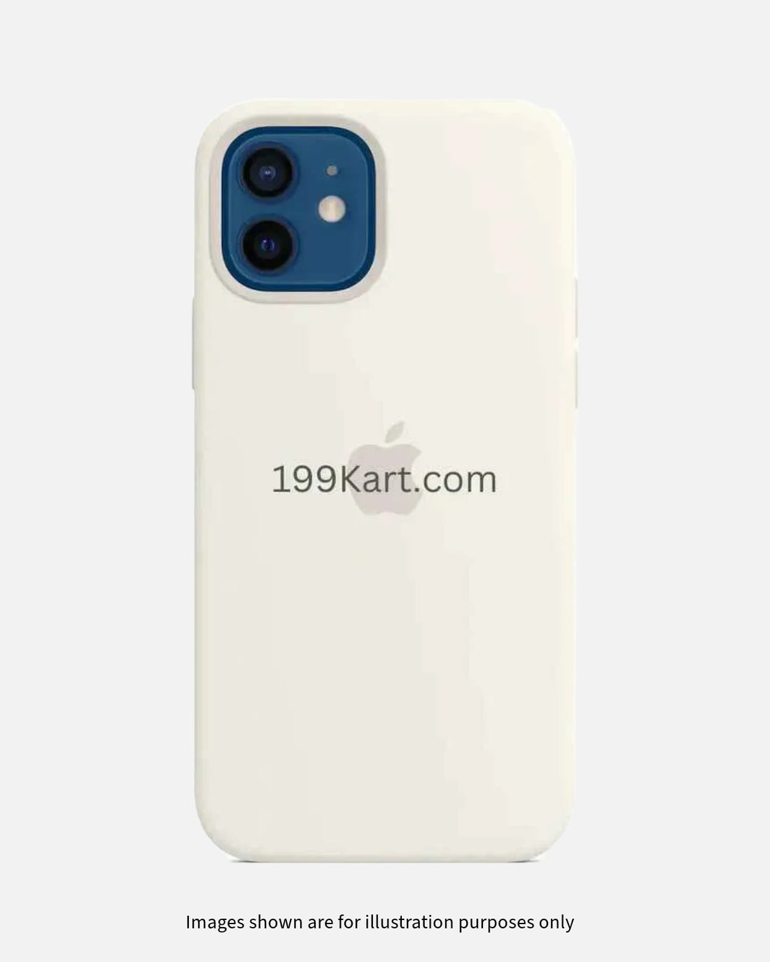 Elegant white apple cover, iPhone 12 mini cover providing lightweight yet robust protection