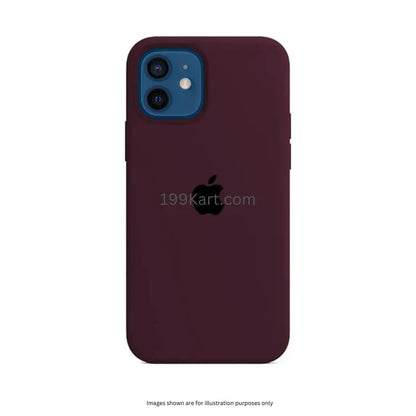 Luxurious maroon mobile covers, iphone 12 mini cover with a classic leather texture