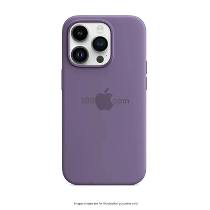 Mauve silicone iPhone case with a soft-touch finish, 14 pro max cover designed for durability and style