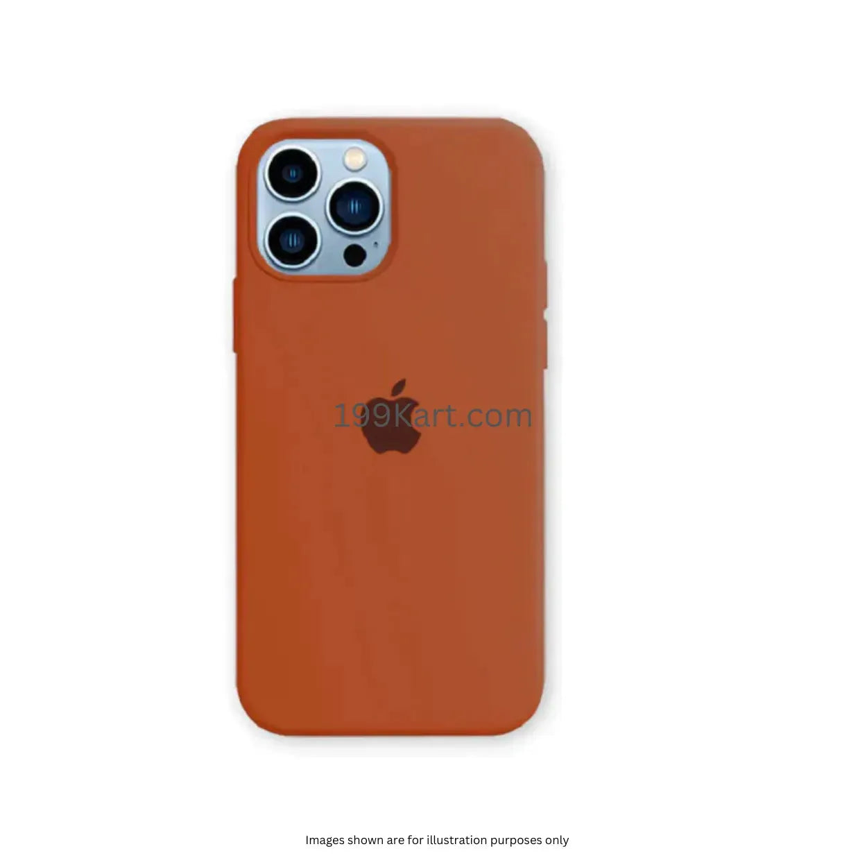 Cinnamon brown iPhone cover, crafted from high quality silicone, minimalist design for 14 pro max case